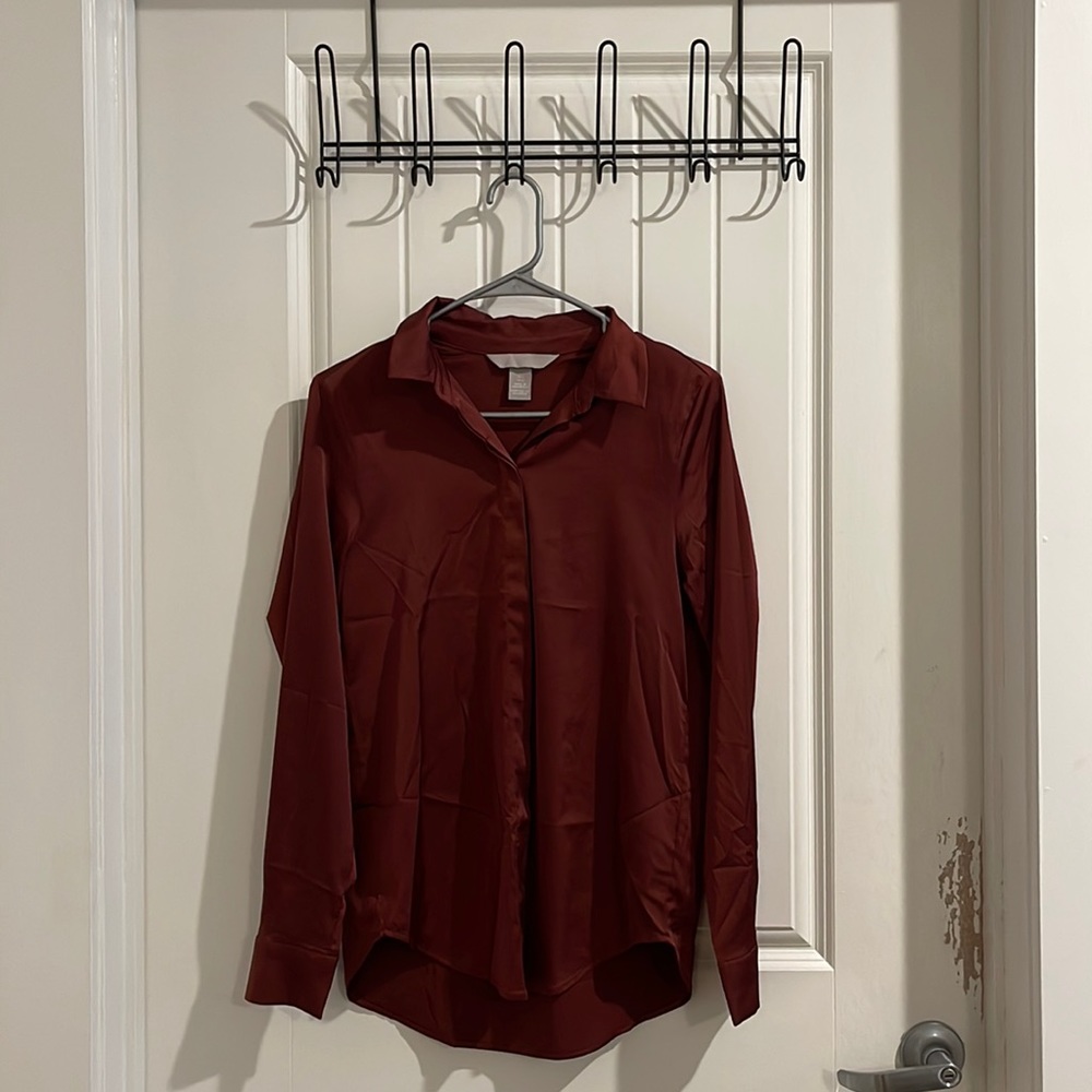 Copper silk colored Blouse